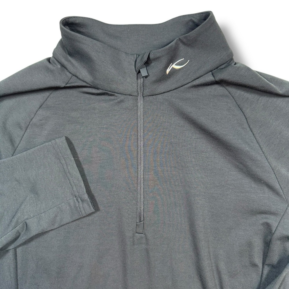 Kjus Trace Stretch Jersey Midlayer Half-Zip Mens 56 - 2XL Black